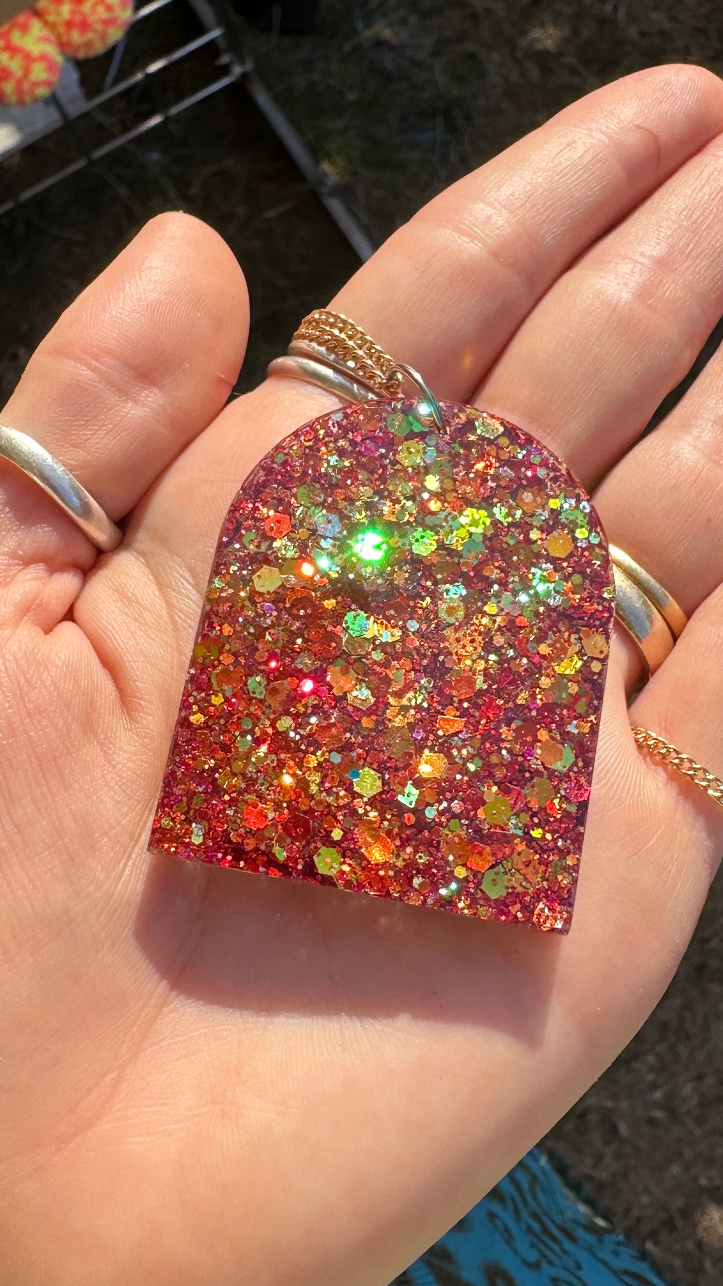 Custom text pendant