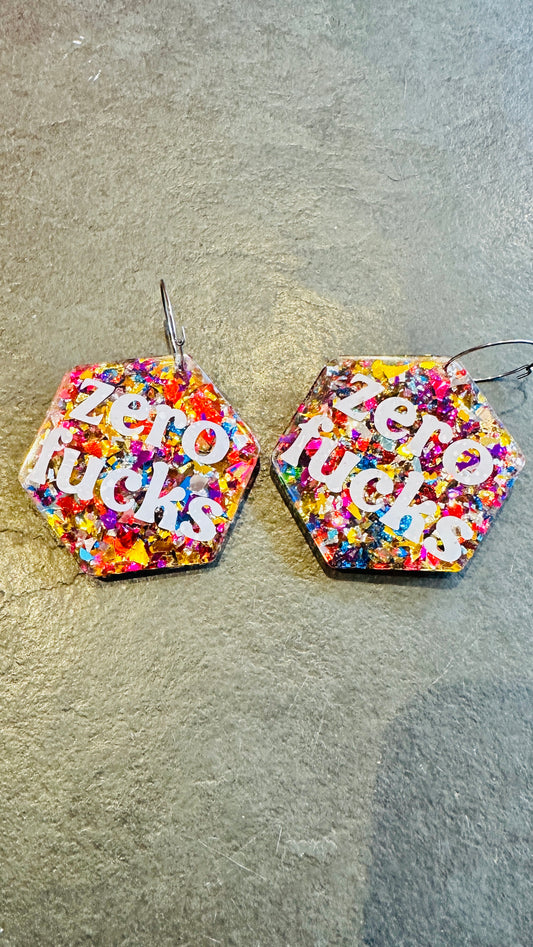 Custom text earrings