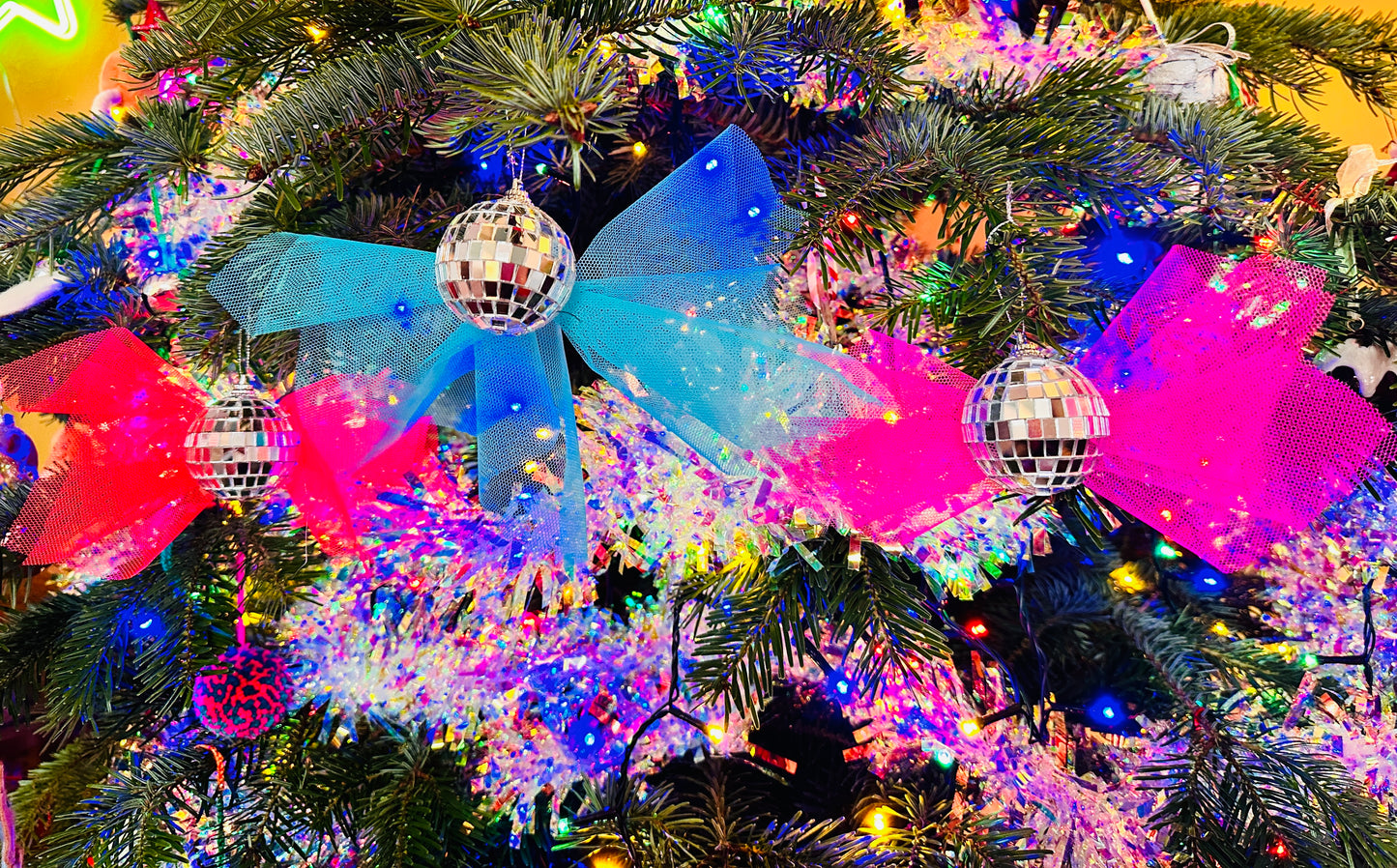 Disco ball net bauble