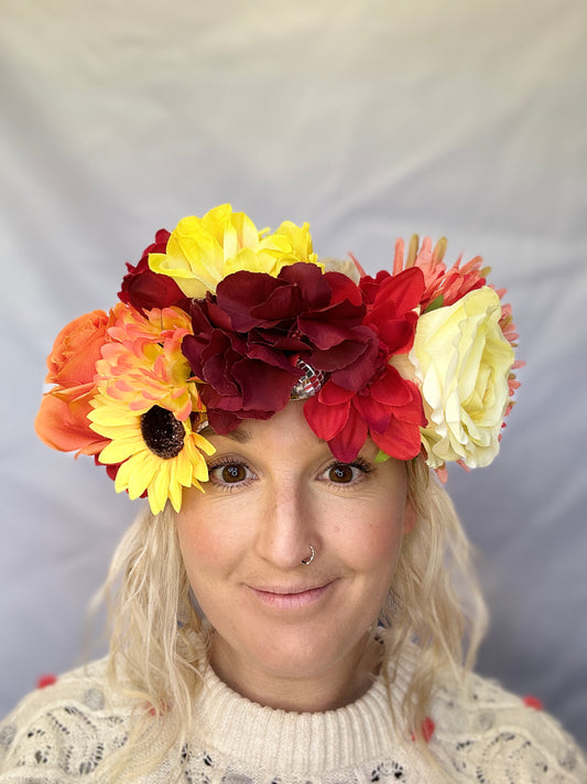 Sunrise flower crown
