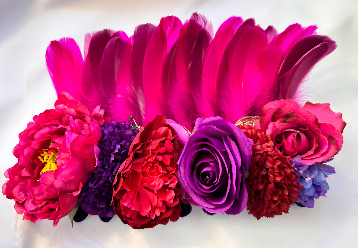 Sunset flower deluxe handmade headdress