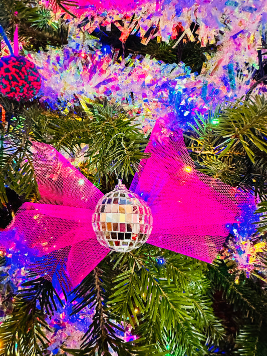 Disco ball net bauble