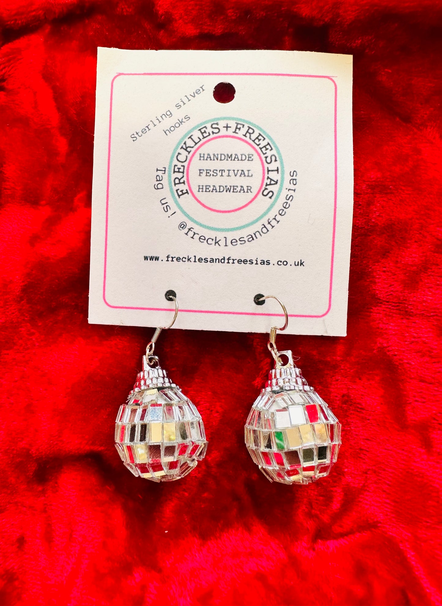 Disco ball earrings!