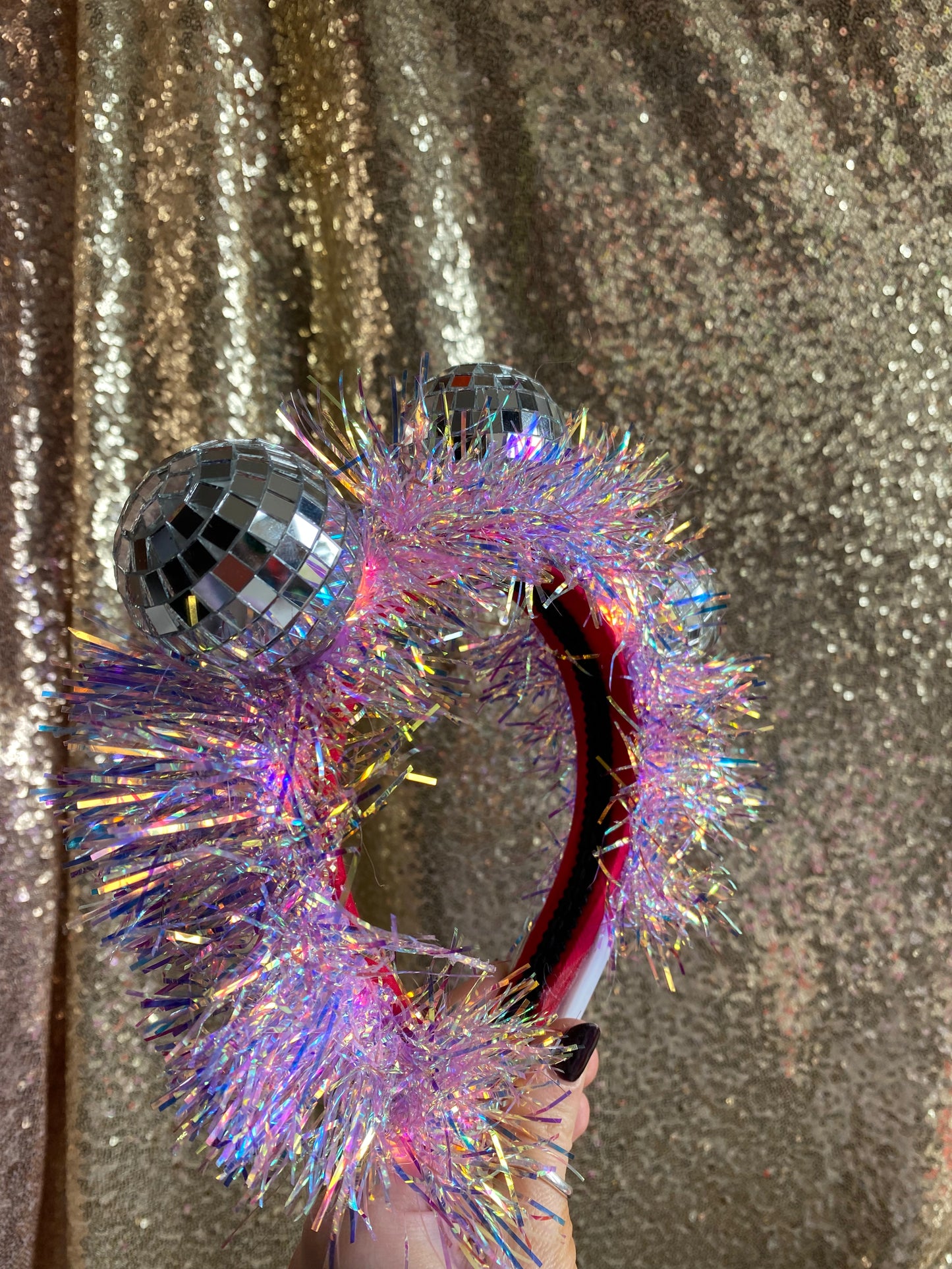 Light up Disco Time lilac headband