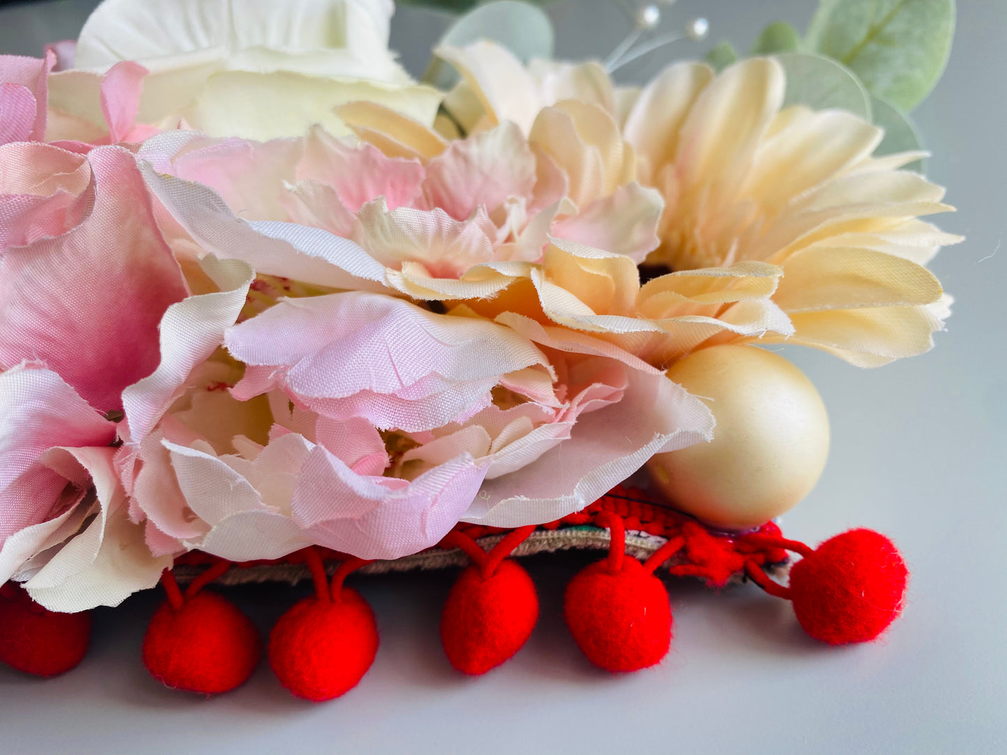 Blush pastel flower floral crown
