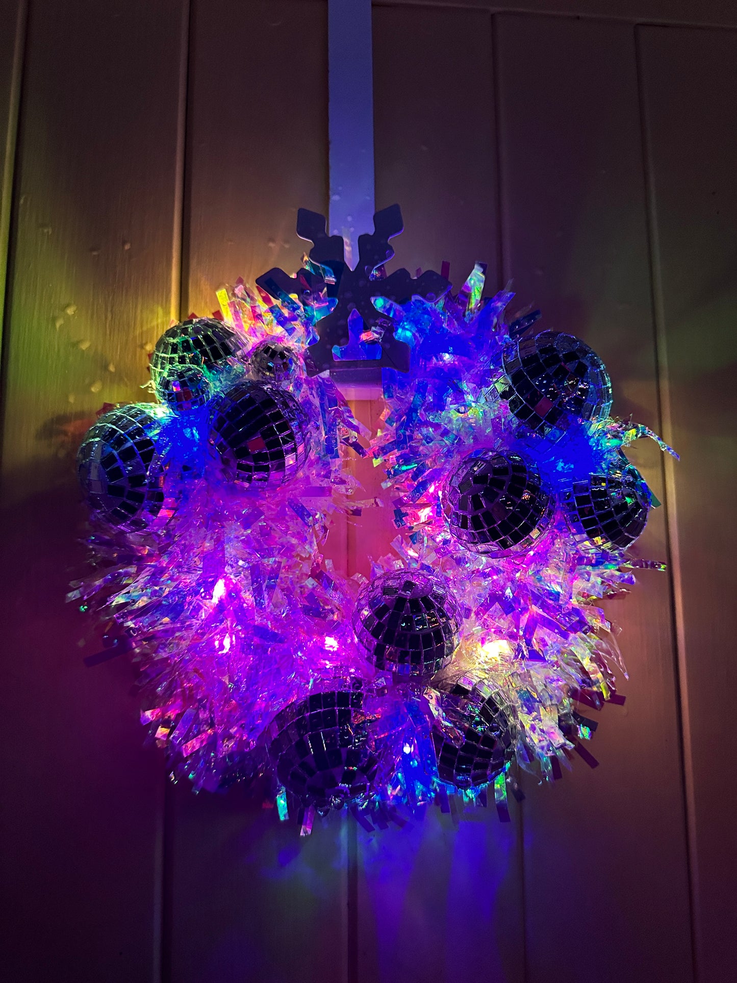 Disco Time! Disco ball wreath