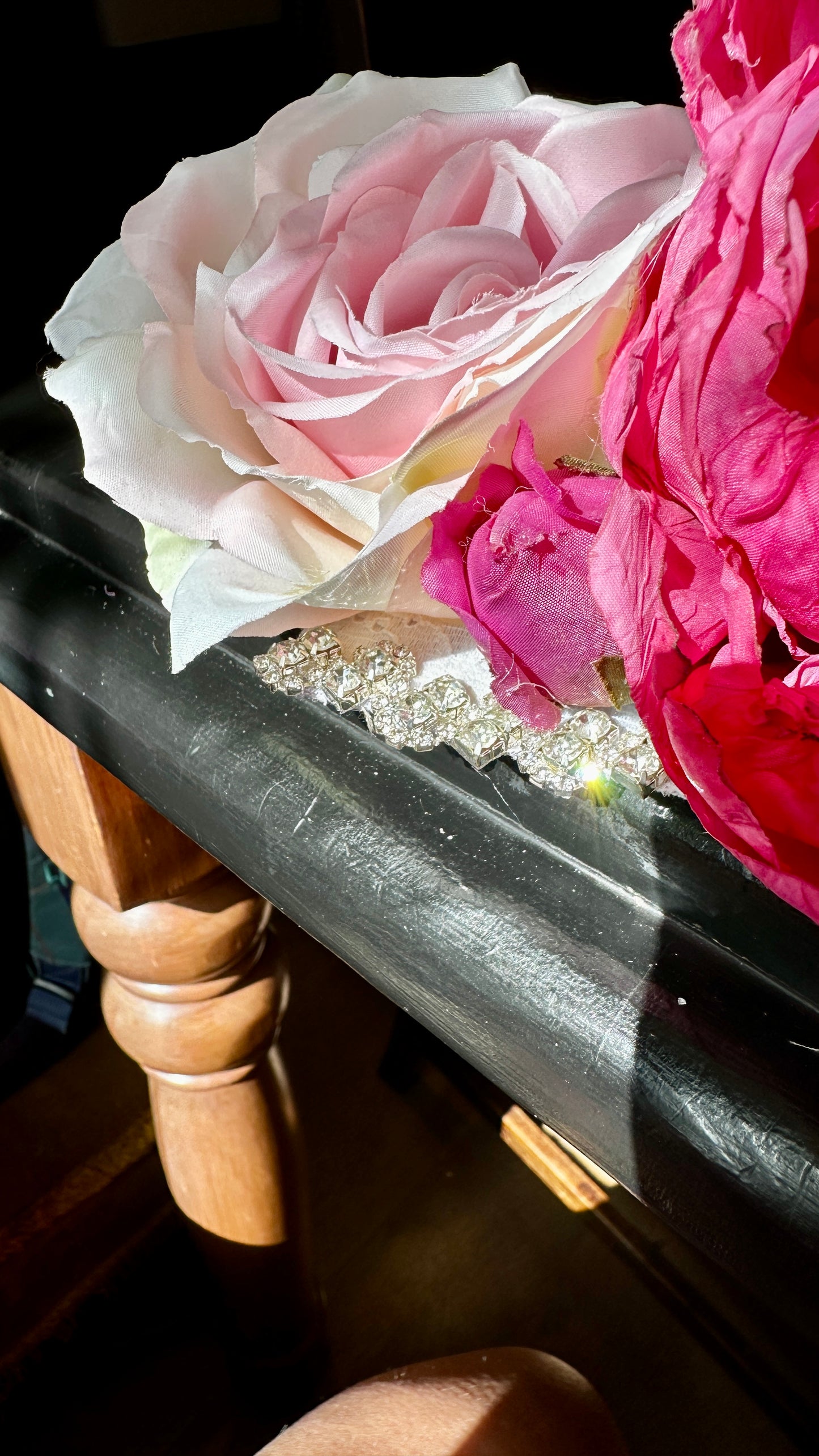 Pink flower crown
