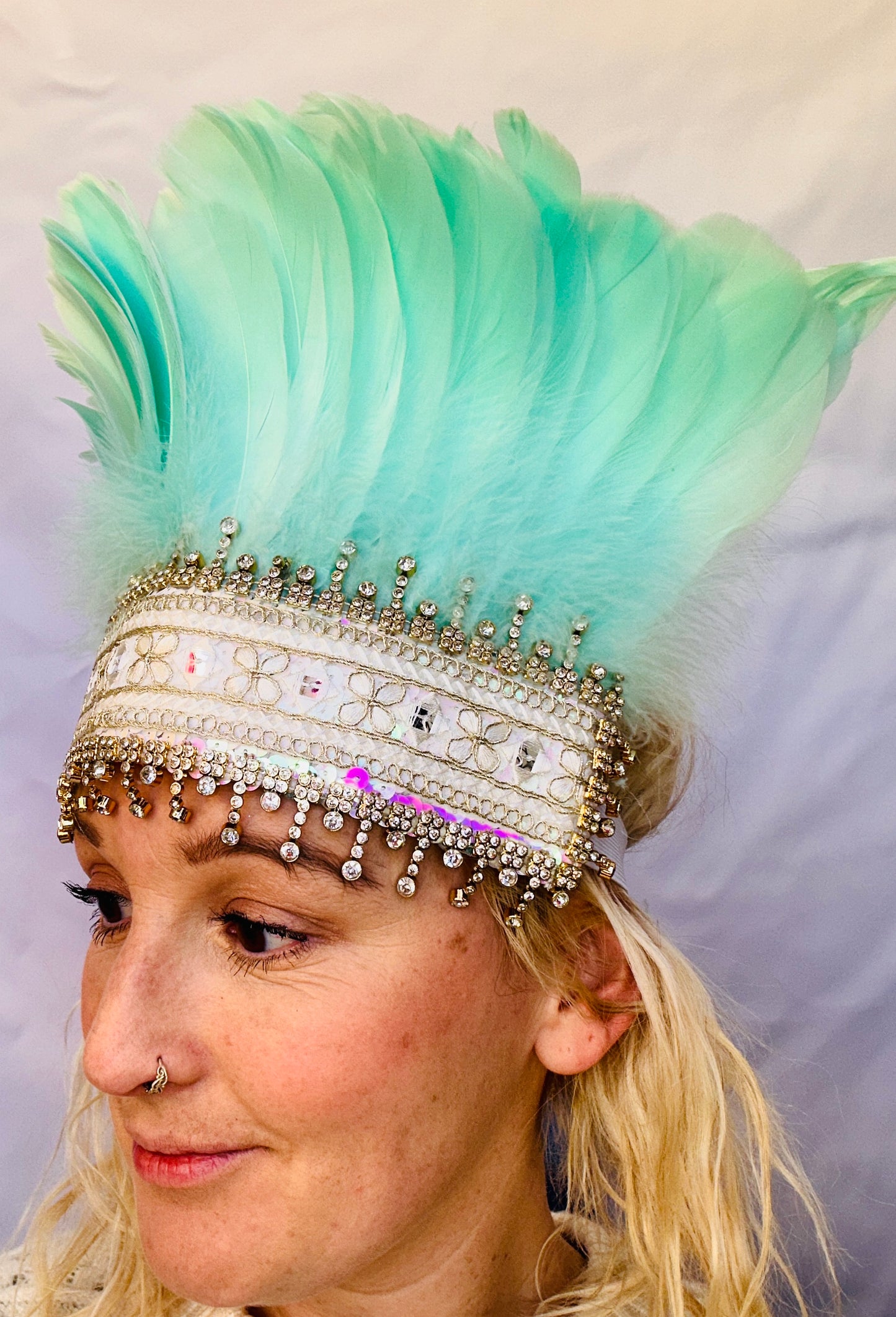 Mint sparkle deluxe headdress