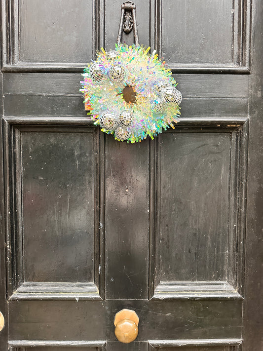 Disco Time! Disco ball wreath