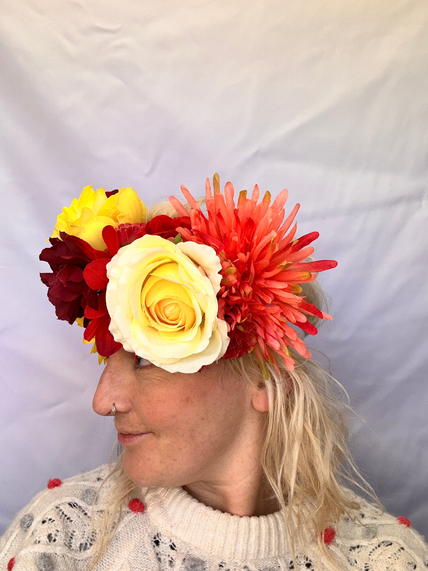 Sunrise flower crown