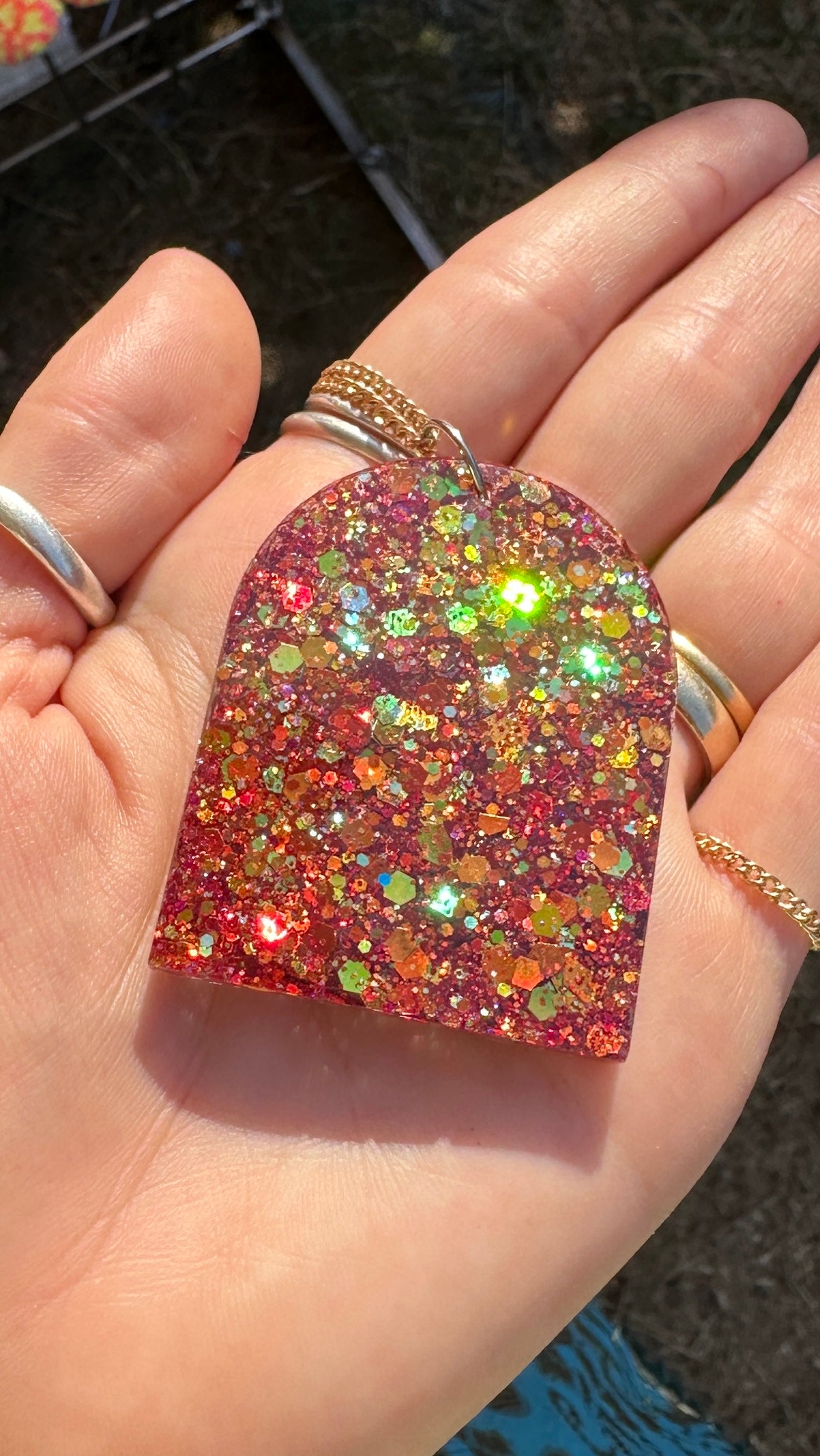 Custom text pendant