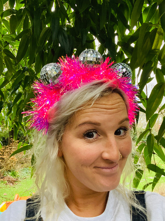 Pink Disco Time headband